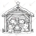 dibujos navideños para colorear en casa