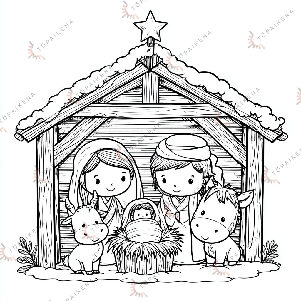 dibujos navideños para colorear en casa