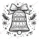 dibujos navideños para colorear en familia