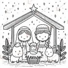 dibujos navideños para colorear y recortar