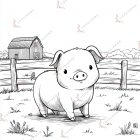 animales para colorear de granja e imprimir