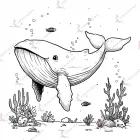 animales para colorear del mar