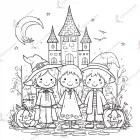 dibujos para halloween para colorear en casa